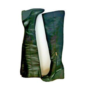 jessica simpson red over the knee boots